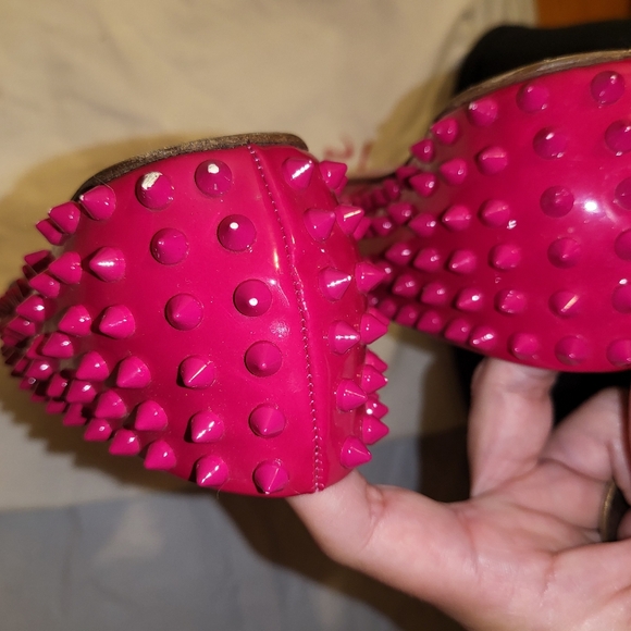 Christian Louboutin Spiked Flats (Pink) - Picture 4 of 14